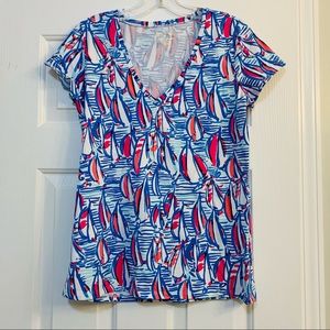Lilly Pulitzer Michelle V-Neck Tee